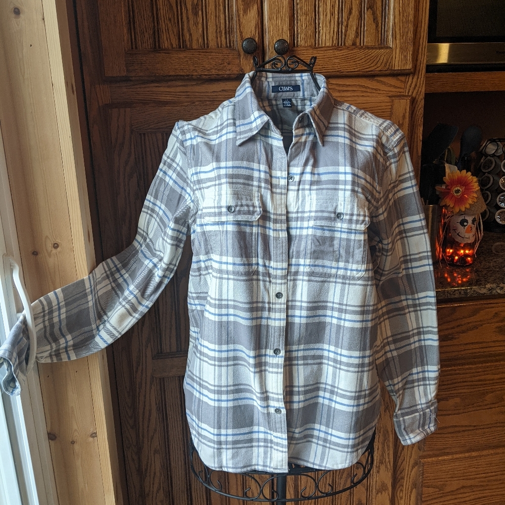 Chaps flannel shirt, size L
